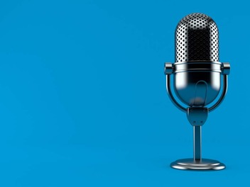 Symbolbild Mikrophon für Podcast 